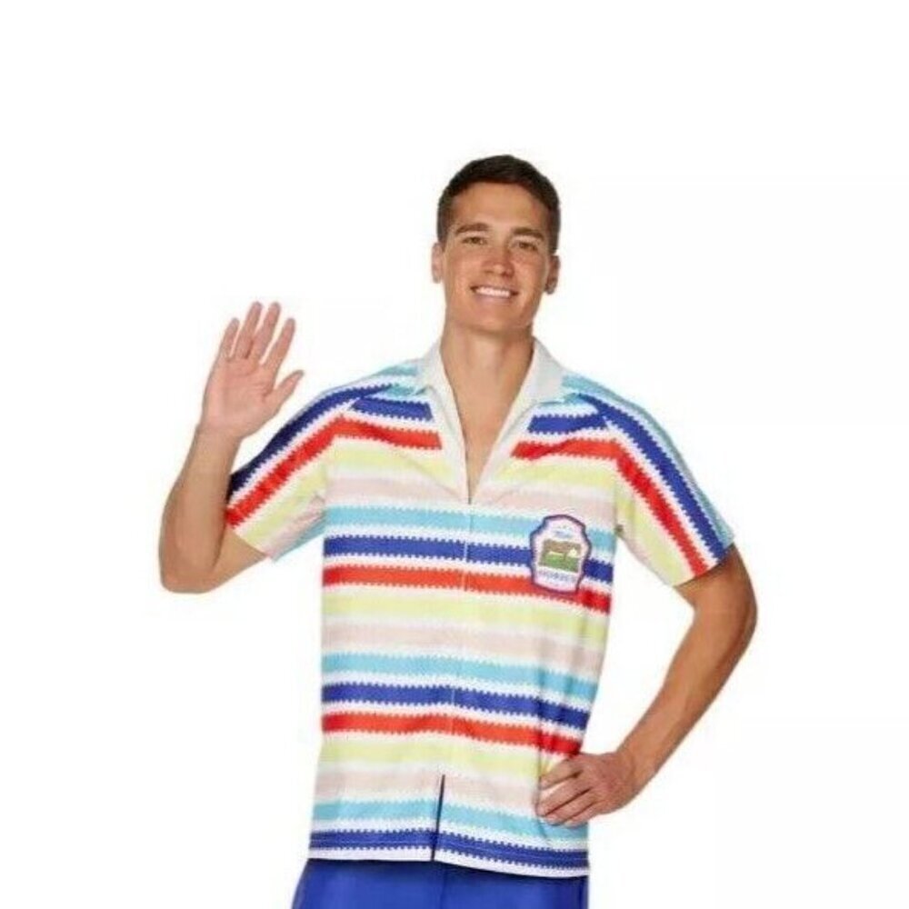 NEW Barbie Movie Allan Halloween Costume Adult Mens S/M Small/Medium Shirt Only